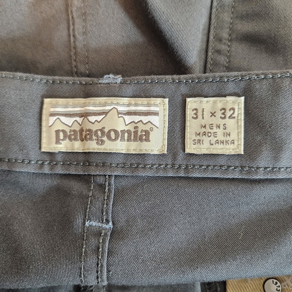 Patagonia Gray Performance Twill Pants Mens 31 x 32 Slim Straight Stretch - Picture 13 of 16